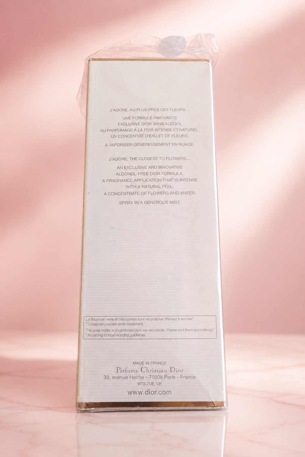 Dior J’adore Parfum d’Eau Eau de Parfum Sans Alcool – 100 ml